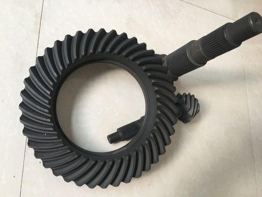 Engranajes cónicos de la corona espiral hipoide, engranaje de anillo de la forja de la alta precisión y piñón/engranaje