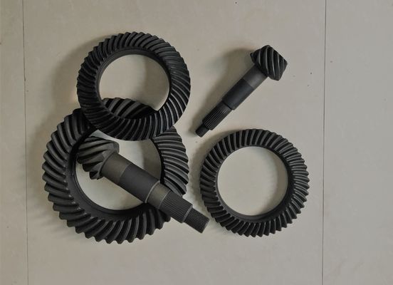 Rueda de corona y piñón/engranaje biselados espirales para rigidez de las piezas del camión de MITSUBISHI la alta